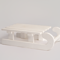 ❄️ Slittino decorativo in legno