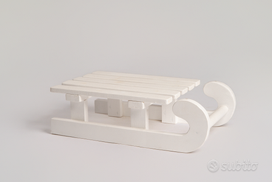 ❄️ Slittino decorativo in legno