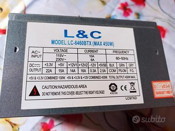 Alimentatore LC-8460BTX PC fisso