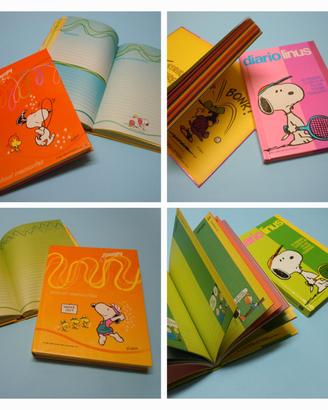 Diari scolastici vintage anni 80 Snoopy Peanuts