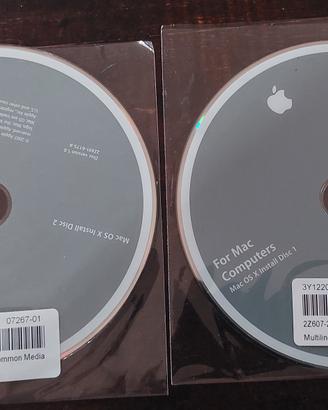 Apple imac Set installazione 2 DVD OSX 10.5.2