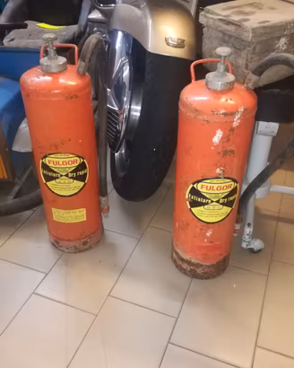 Vintage estintori Fulgor 65x20 anni '60