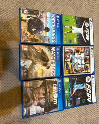 Lotto Giochi PS5 e PS4 - EA Sports FC 25, GTA V…..