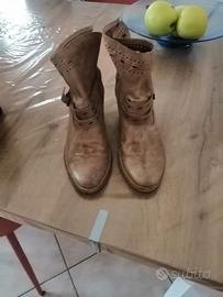 stivali cuoio chiaro