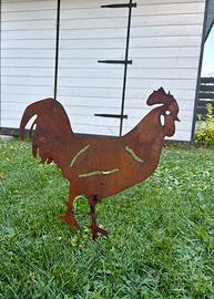 Gallo in corten