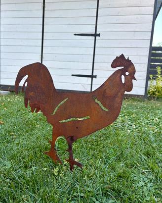 Gallo in corten