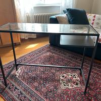 VITTSJÖ tavolo IKEA nero in vetro