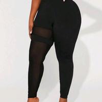 leggings shein taglie forti curvy vita alta