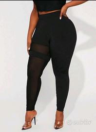 leggings shein taglie forti curvy vita alta