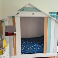 Letto singolo "Casetta" Maison Du Monde/Scrivania