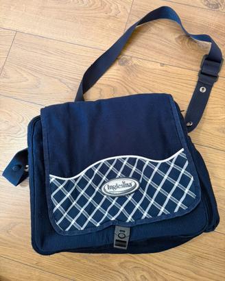 Borsa Inglesina vintage blu navy –borsa passeggino