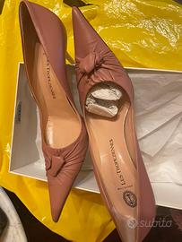 Scarpa decolte color rosa antico saturo