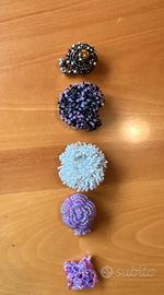 5 anelli di perline nuovi