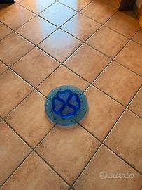 Antipastiera vassoio in vetro blu