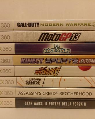 8 Giochi Xbox 360 - Titoli Vari e Kinect