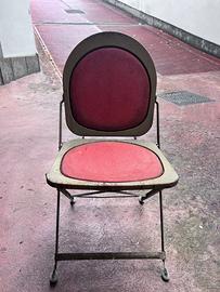 Sedie antiche in metallo