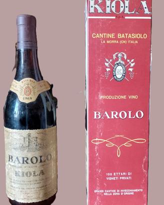 Barolo Kiola Riserva 1968 – con scatola originale