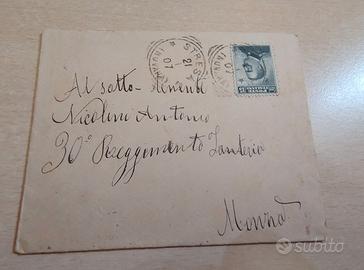 Busta 1907 STRESA per Monza - 15 Cent. "Michetti"