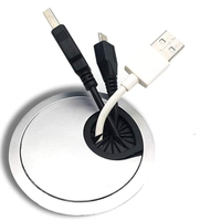 HO2NLE Set Sega a Tazza 60 mm + 2PCS Passacavi Scr