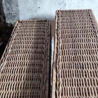 Set 2 box contenitore in vimini perfetti