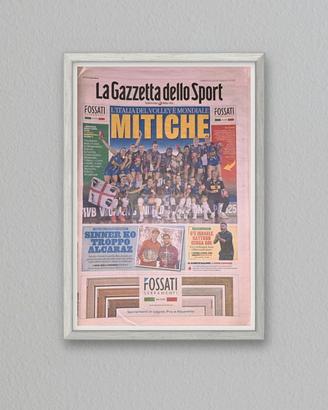 Quadro Gazzetta Italvolley Mitiche mondiale 2025