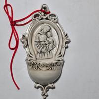Acquasantiera in ceramica Sant'Antonio con Bambino
