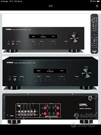 Yamaha A-S201 amplificatore con telecomando.