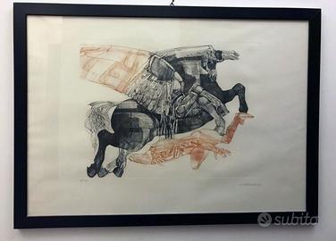 3 acqueforti a colori Walter Cremonini 50 x 70