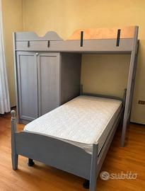 Struttura doppio letto e armadio