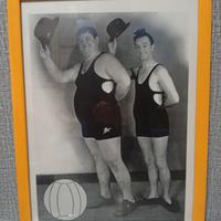 Foto  incorniciata di Stan Laurel e Oliver hardy