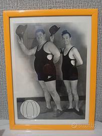 Foto  incorniciata di Stan Laurel e Oliver hardy
