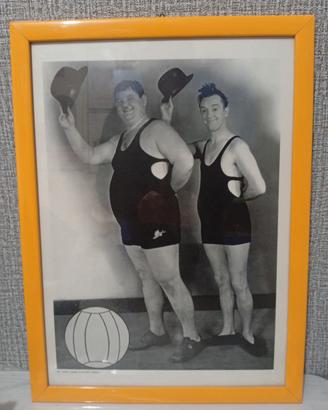 Foto  incorniciata di Stan Laurel e Oliver hardy
