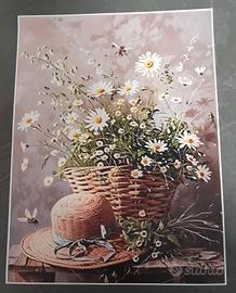Stampa su tela fiori di campo 30x40 
