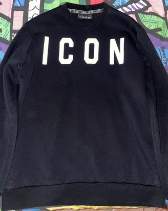 Felpa ICON nera taglia L