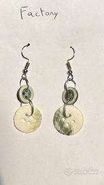 Orecchini bottoni artigianali anallergici