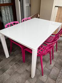 Tavolo design calligaris in vetro allungabile