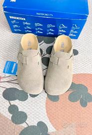 Birkenstock Boston Suede Beige 38 Nuove