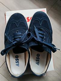 Scarpe blu cerimonia bambino 34 Asso