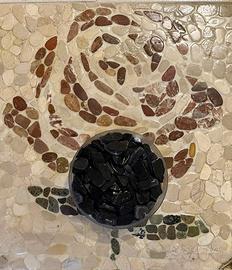 Ciottoli di fiume, NERI tagliati ....