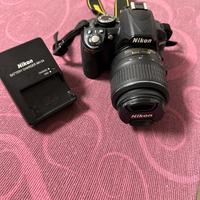 Nikon 3100 con borsa e scheda sd