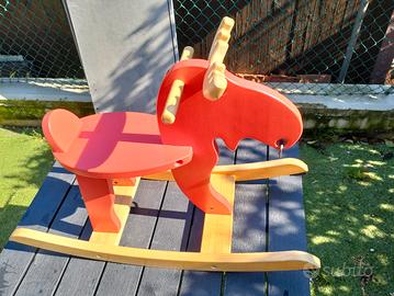 Alce cavalcabile dondolo, cavallo 