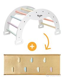 Arco Montessoriano Cotton Candy 2 in 1 + scivolo
