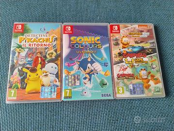 lotto giochi Nintendo switch Picachu SonicGarfield