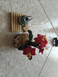Lego costruzioni orchidea rossa