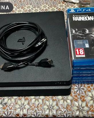 PS4 Slim 1TB SSD + Giochi inclusi + Cavi originali
