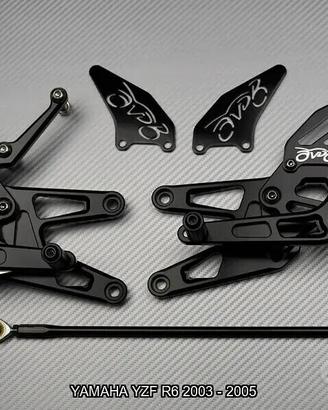 Pedane arretrate YAMAHA YZF R6 2003 - 2005