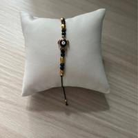 Braccialetto occhio turco nero-oro