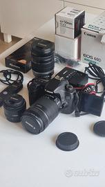 Canon EOS 60D + 3 obiettivi kit