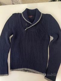 Maglione lana blu