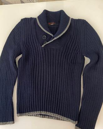 Maglione lana blu